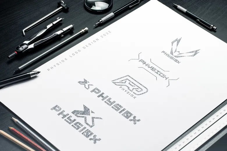 Szkic logo z warsztatu Skubi Art