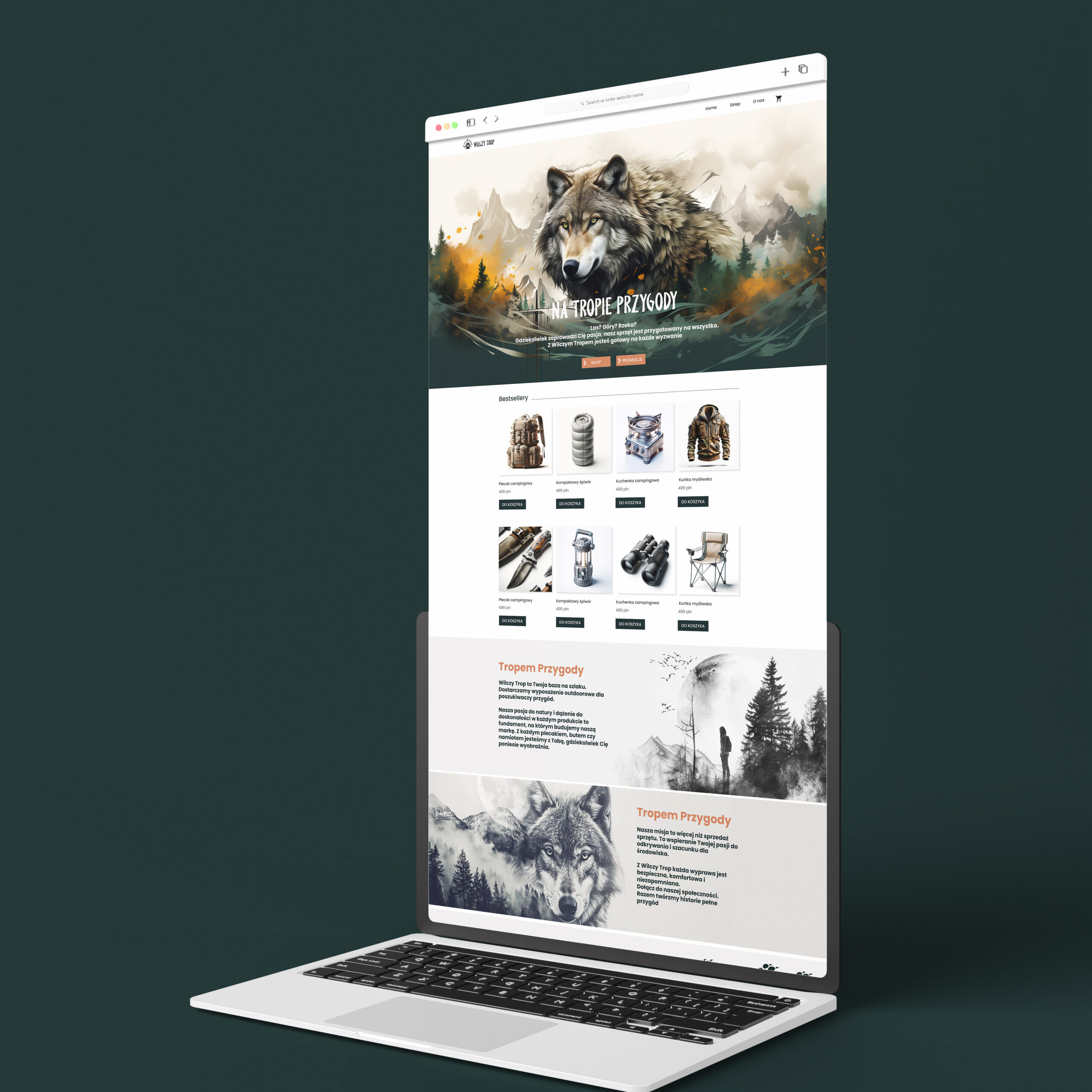 Kategorie i bestsellery w sklepie internetowym Wilczy Trop
