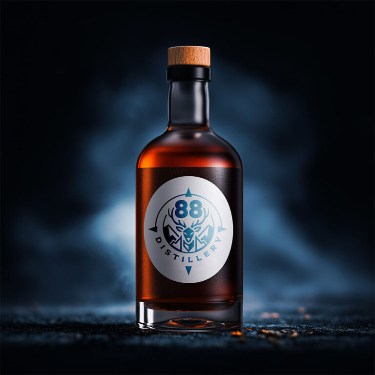 Logo 88 Distillery — mockup