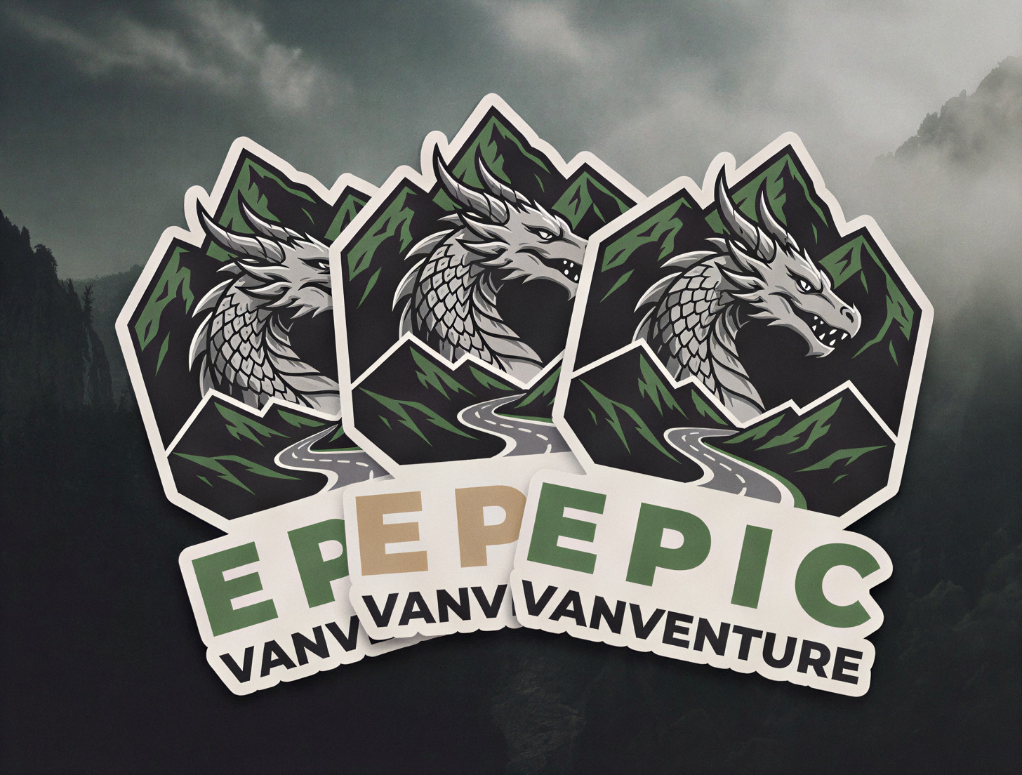 projekt logo ze smokiem
