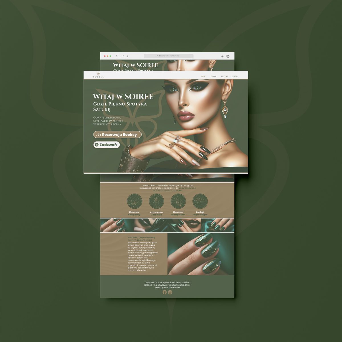Realizacja Skubi Art – strona internetowa marki beauty Soiree