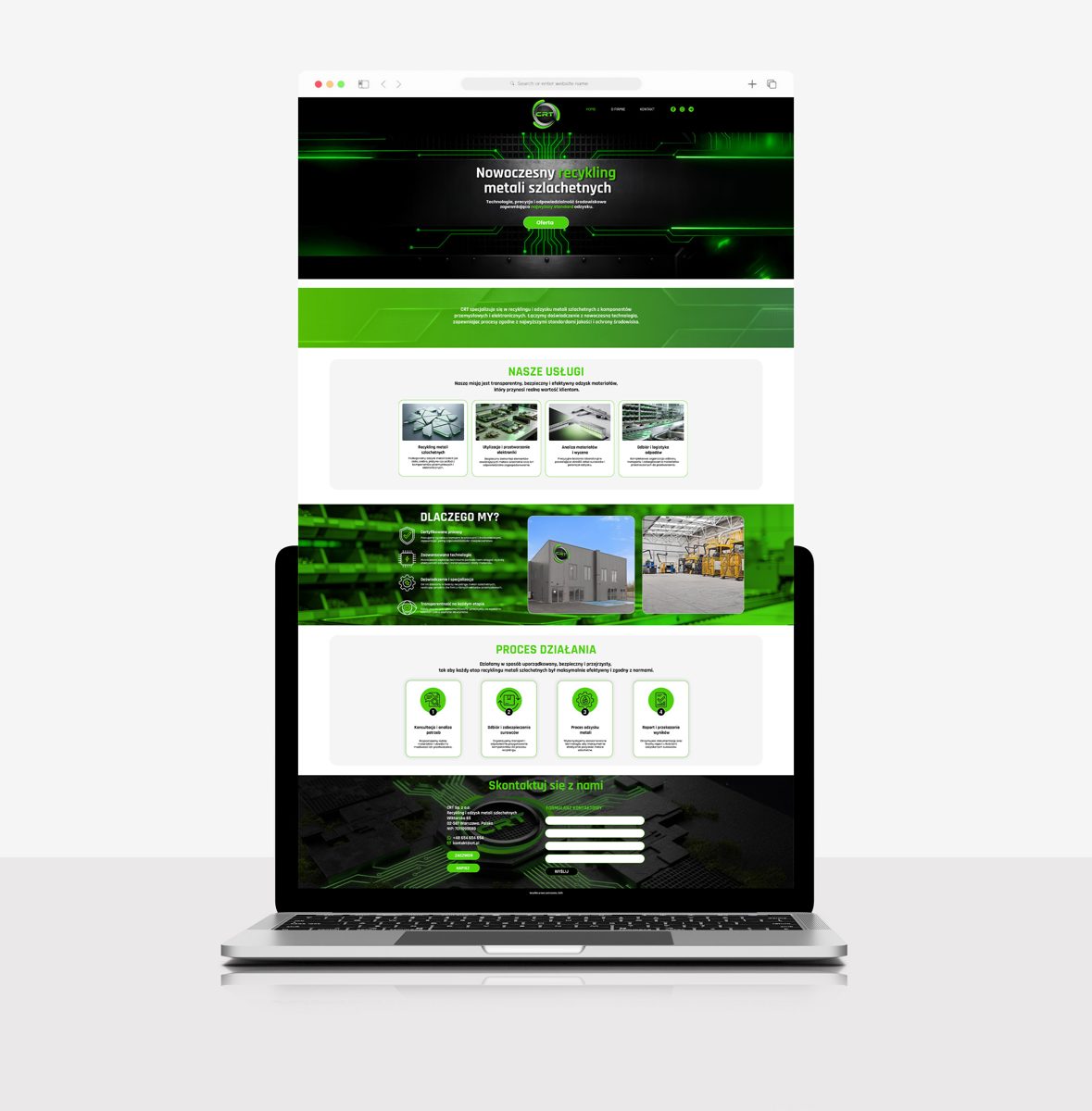 Realizacja Skubi Art – strona internetowa firmy technologicznej