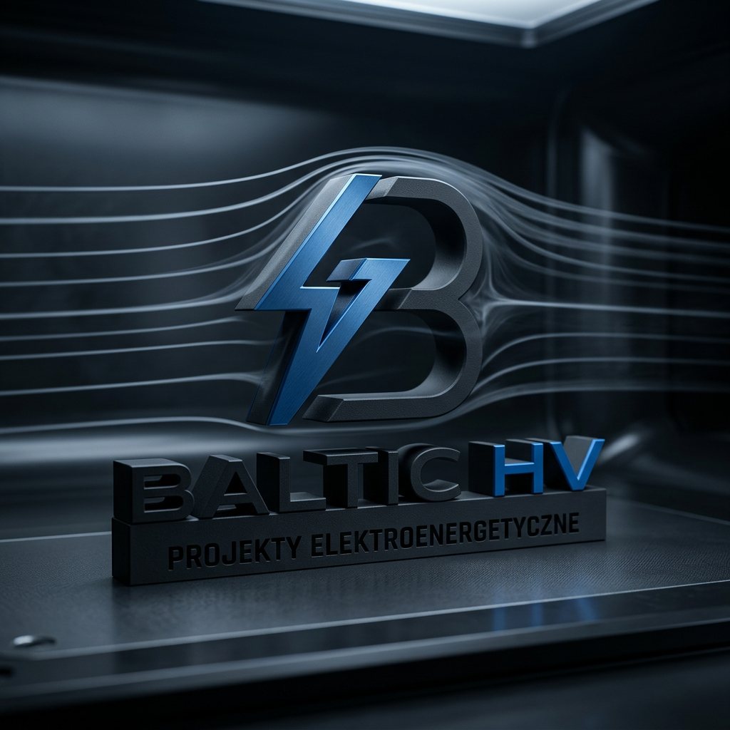Logo BALTIC HV na ciemnym tle — wizualizacja