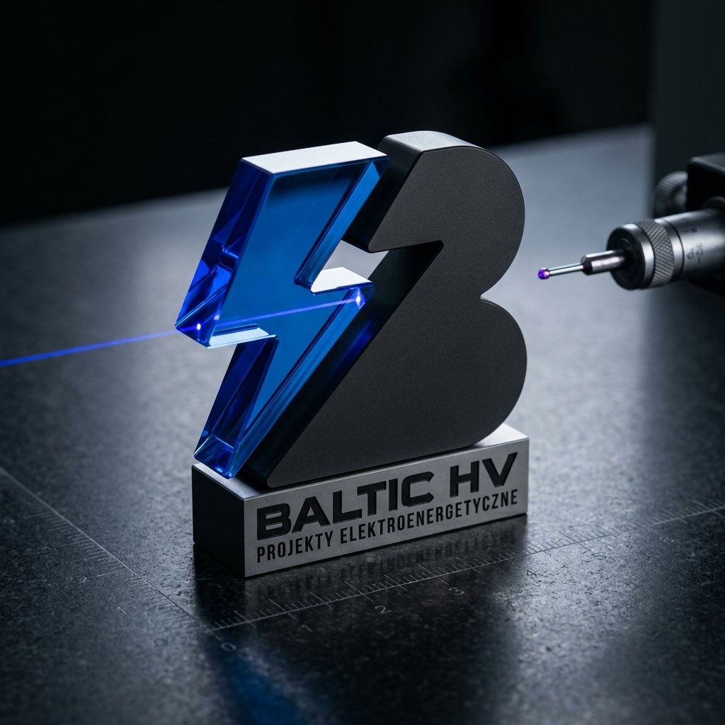 Znak BALTIC HV w wizualizacji grawerskiej