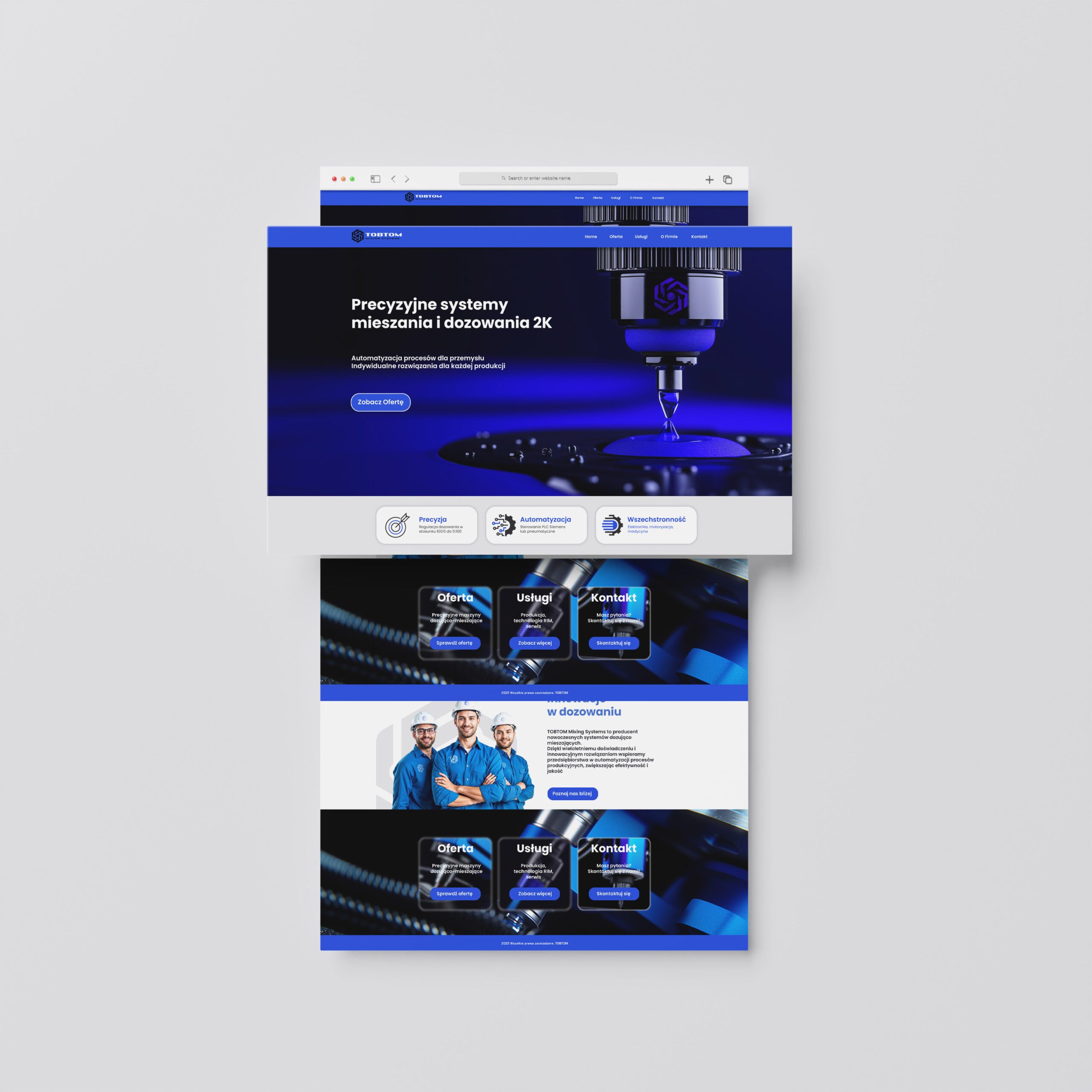 home page ver 1 – mockup strona www