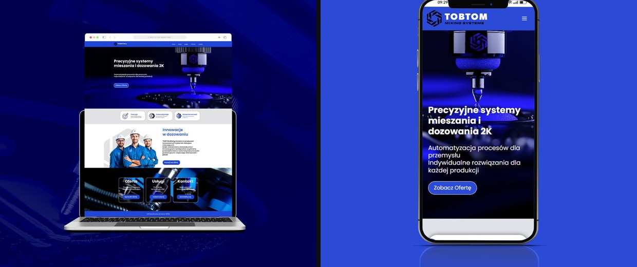 Strona internetowa zbudowana na tej samej identyfikacji