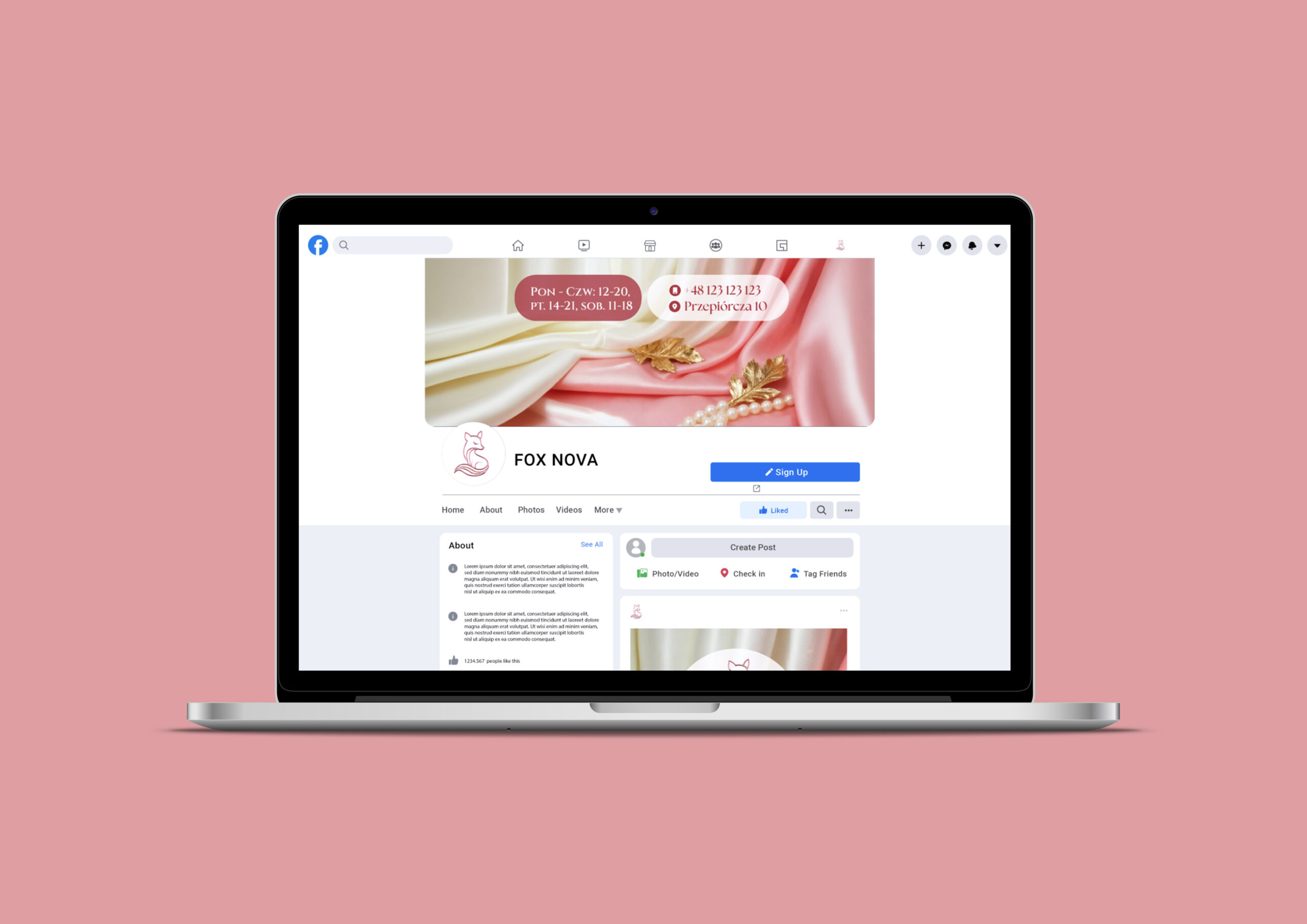 MOCKUP FACEBOOK LAPTOP 2