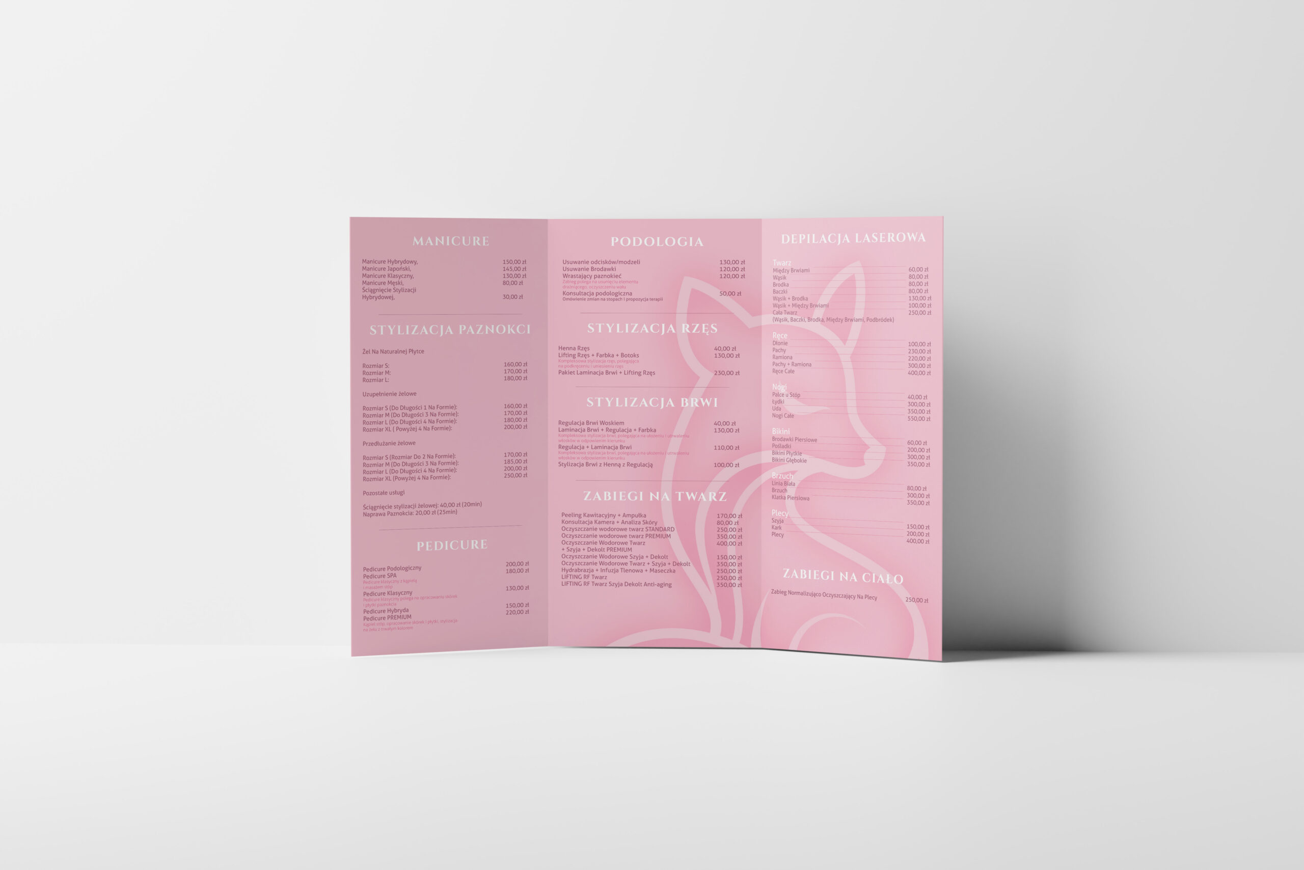 MOCKUP ULOTKA CENNIK DL 1 WIDOK Z ZEWNĄTRZ