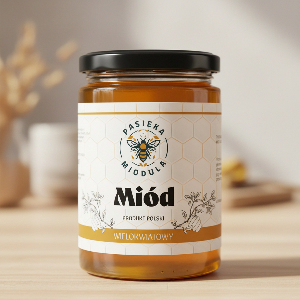 Branding opakowania miodu Pasieki Miodula
