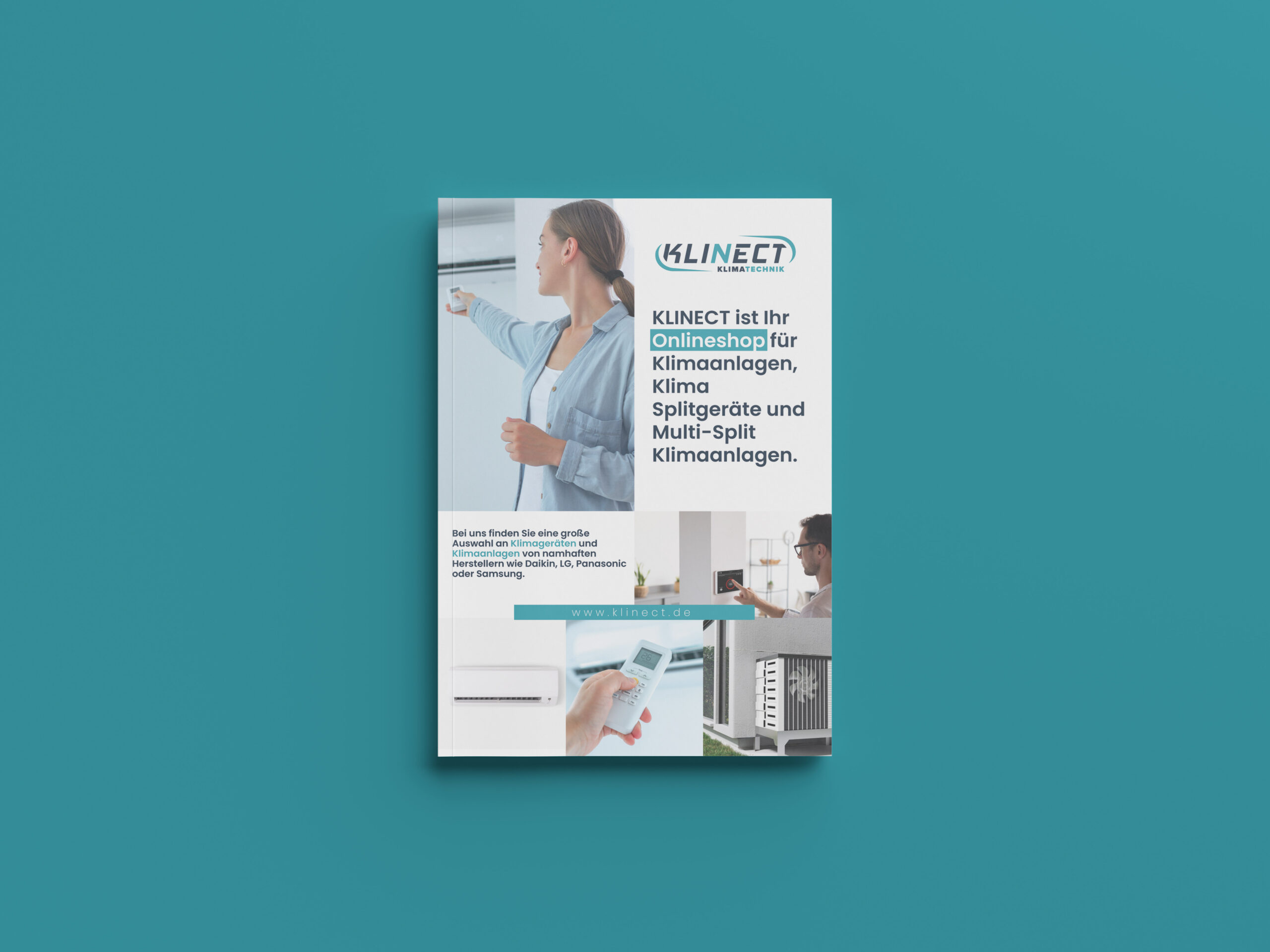 Okładka katalogu produktowego KLINECT dla branży HVAC