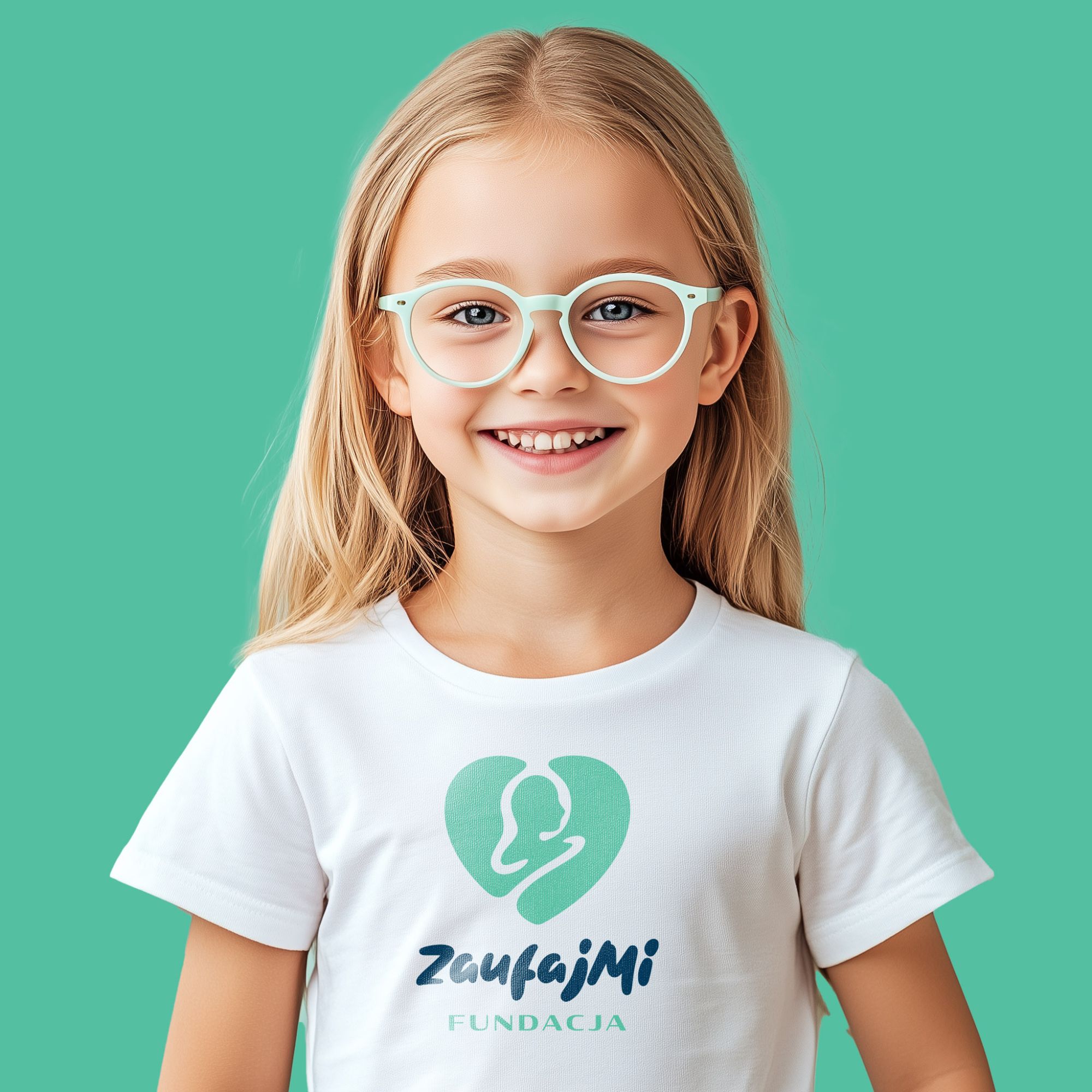 Znak Fundacji Zaufaj Mi w zastosowaniu brandingowym