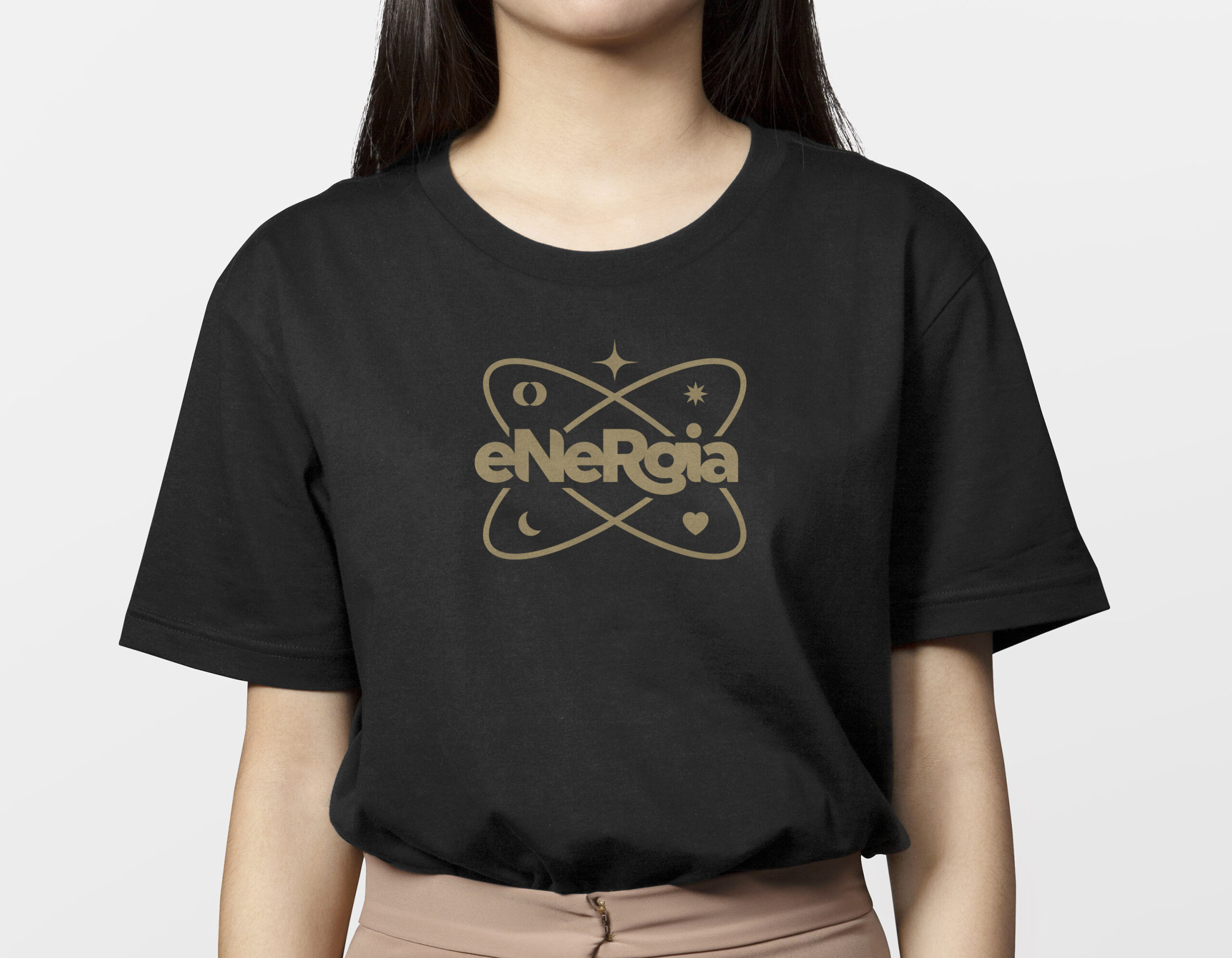 Projekt logo eNeRgia na odzieży firmowej