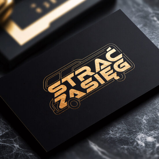Projekt logo camper parku Strać Zasięg