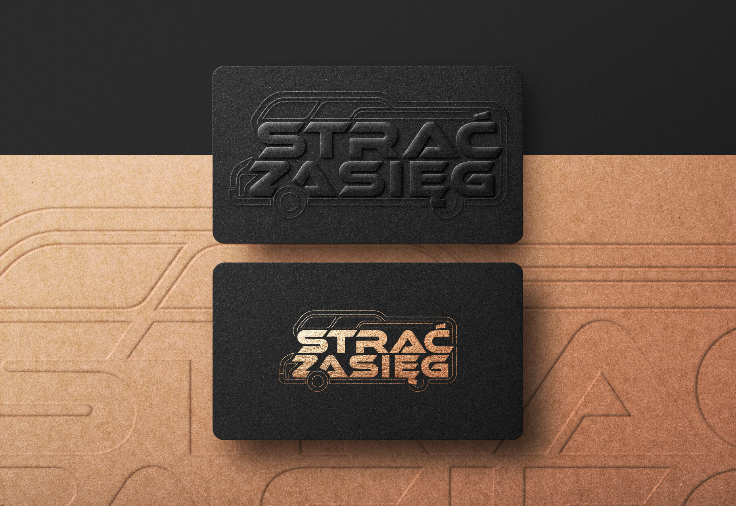 Wizualizacja logo Strać Zasięg dla camper parku