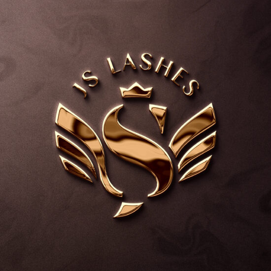 Projekt logo JS Lashes dla marki z branży beauty