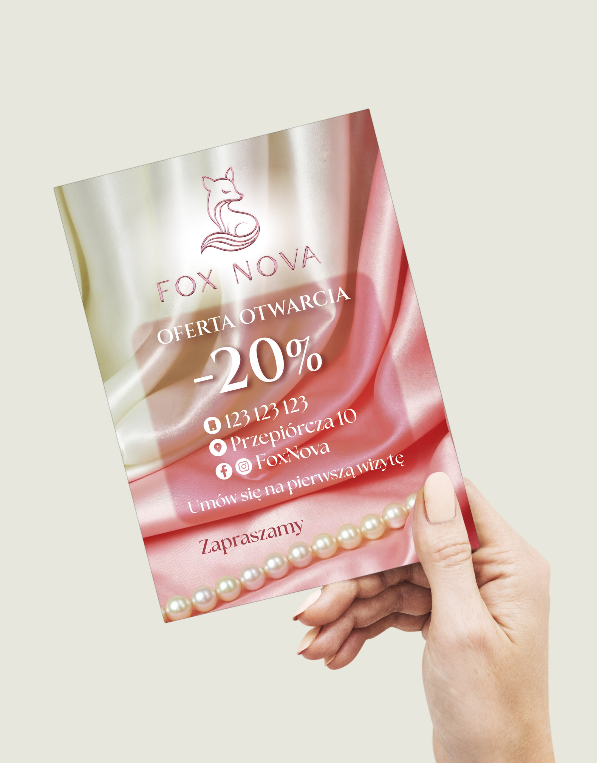 Christmas greeting card mockup
